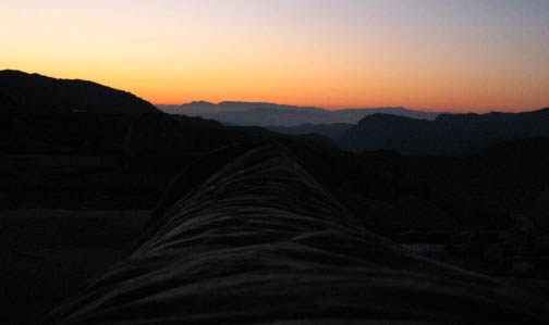 Sunrise from Donohue Pass, Yosemite